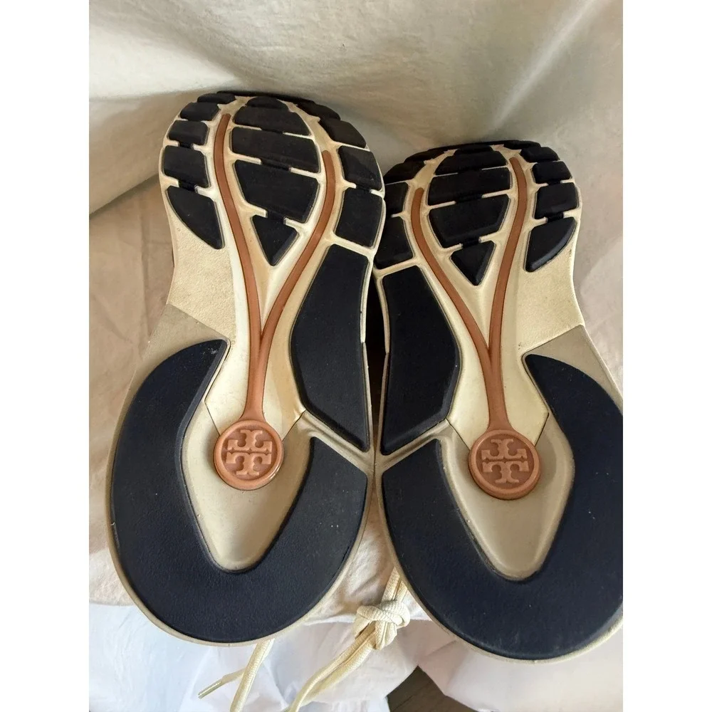 Tory Burch Good Luck Trainer Sneakers Pink Brown Suede Colorblock Logo Shoes